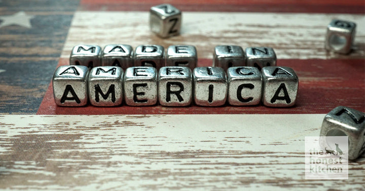 Beads stacked against each other that spell out 'Made in America'