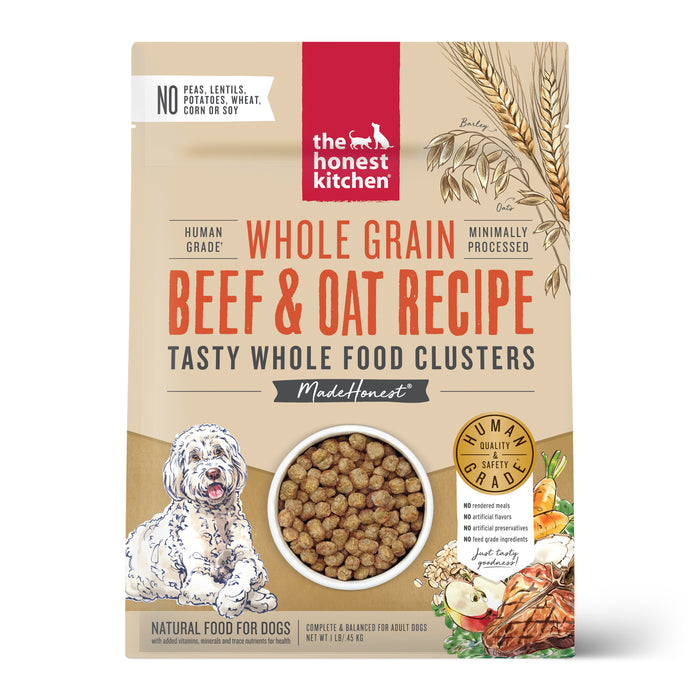 Whole Grain Beef Whole Food Clusters Dry Dog Food