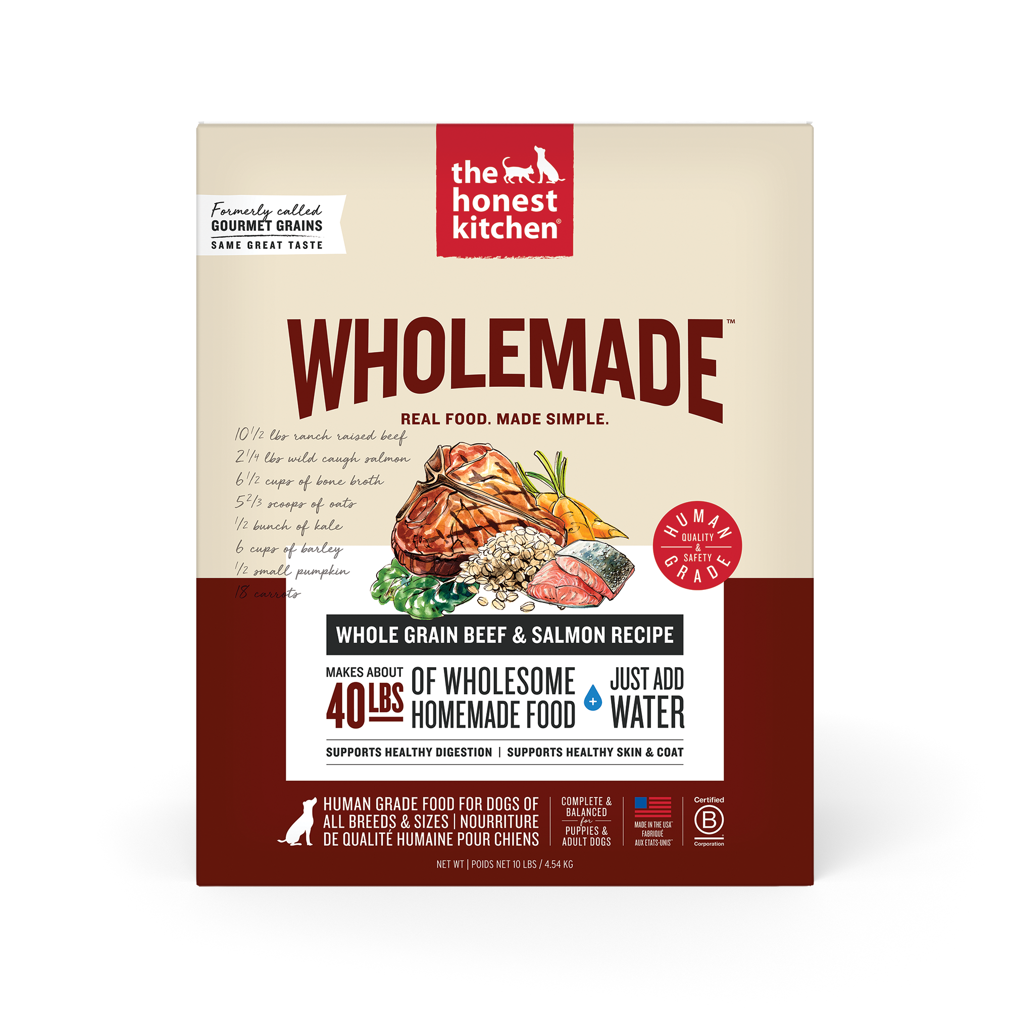 Wholemade Whole Grain Beef & Salmon