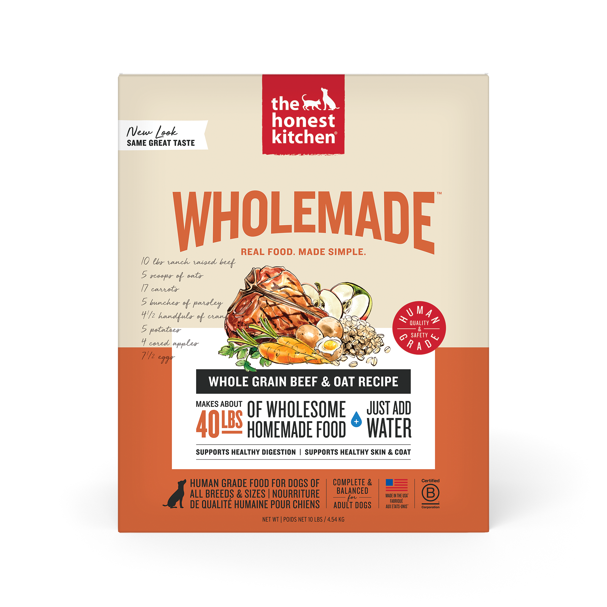 Wholemade Whole Grain Beef & Oat