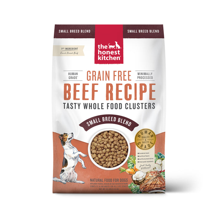 Grain Free Beef Whole Food Clusters for Small Breeds ::10-lb