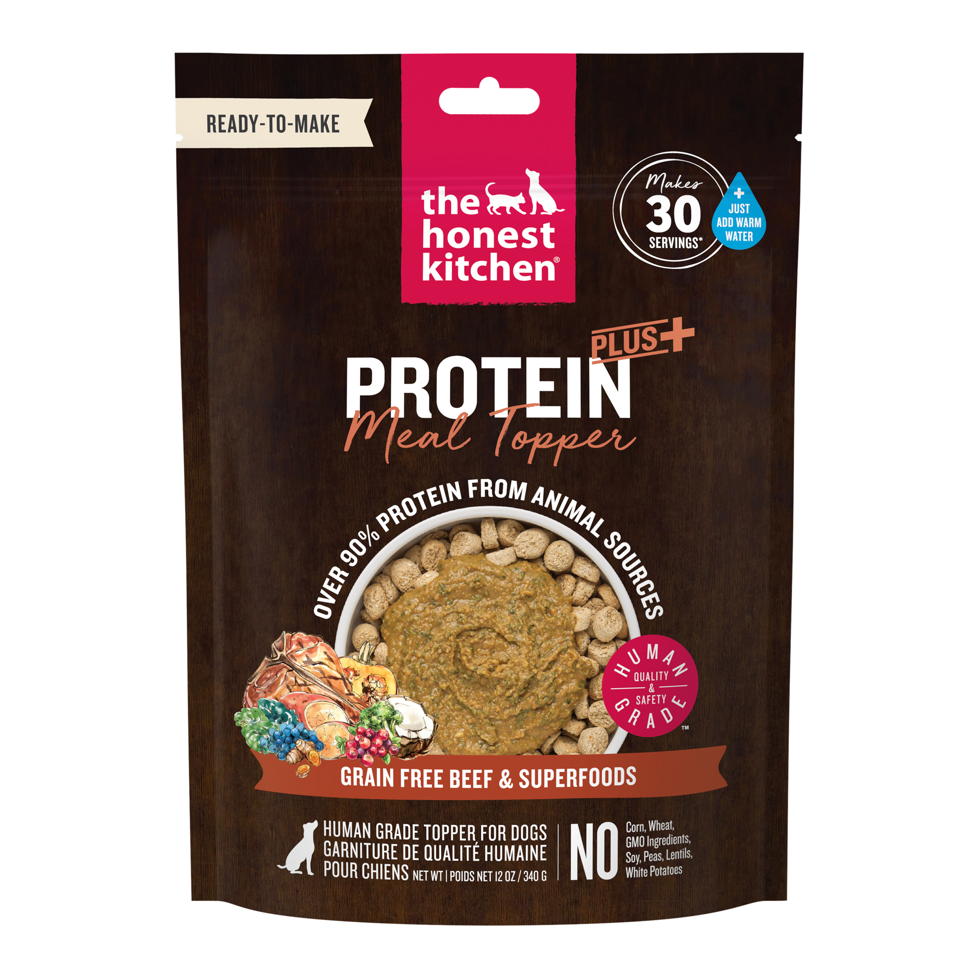 Protein Plus Grain Free Beef with Superfoods – The Honest Kitchen