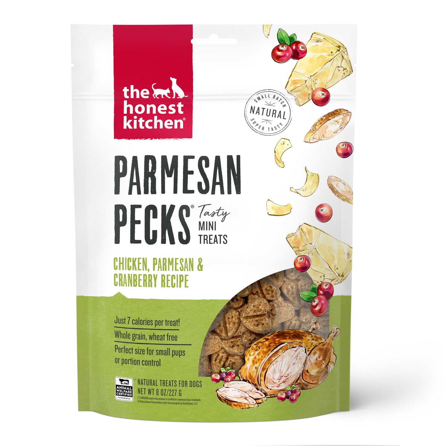 Parmesan Pecks: Chicken & Cranberry