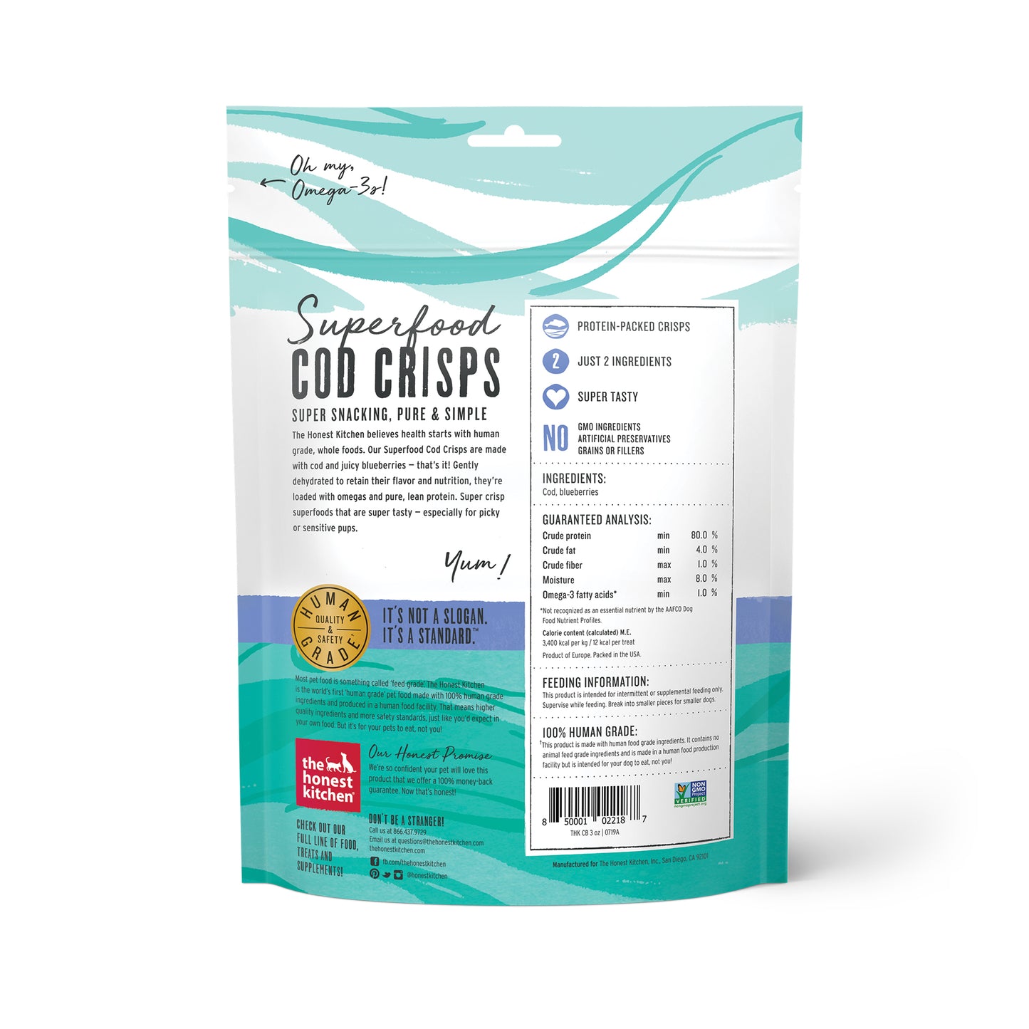 Superfood Cod Crisps - Blueberry