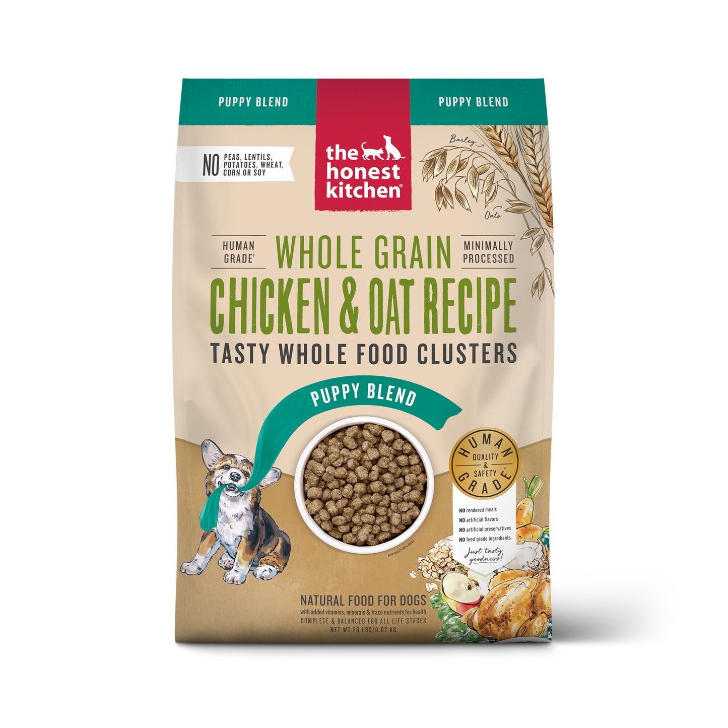 Whole Grain Chicken Clusters for Puppies