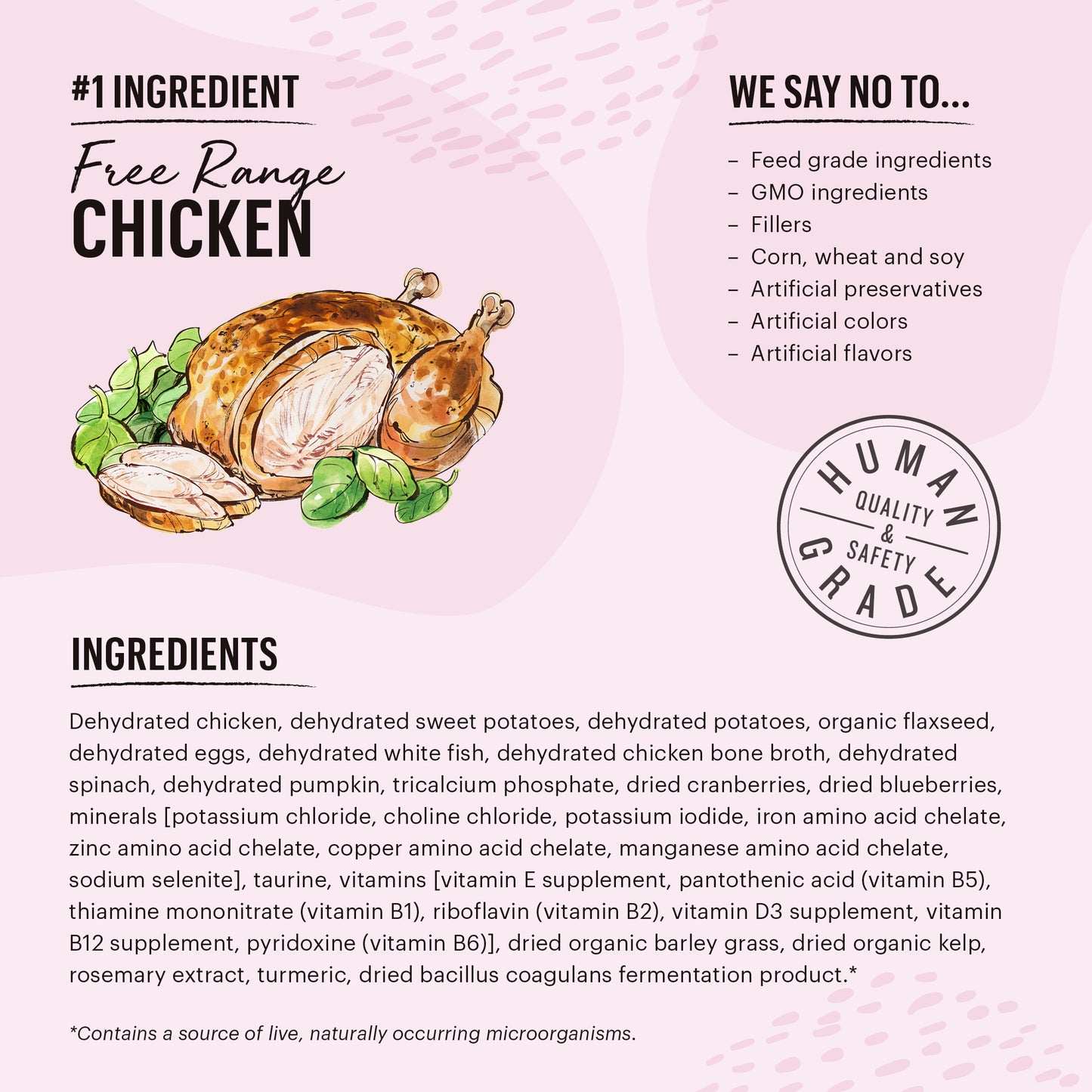 Dehydrated Grain Free Chicken & Fish