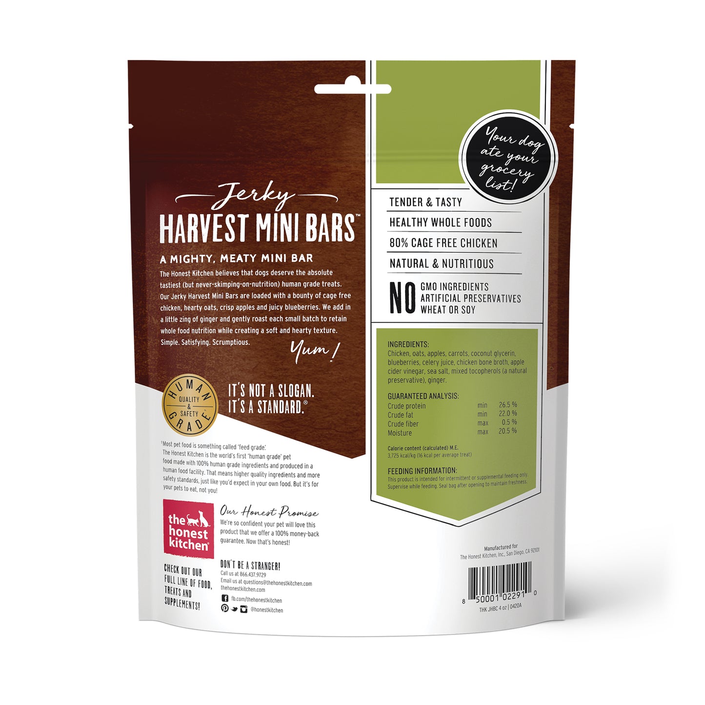 Chicken Jerky Harvest Bars