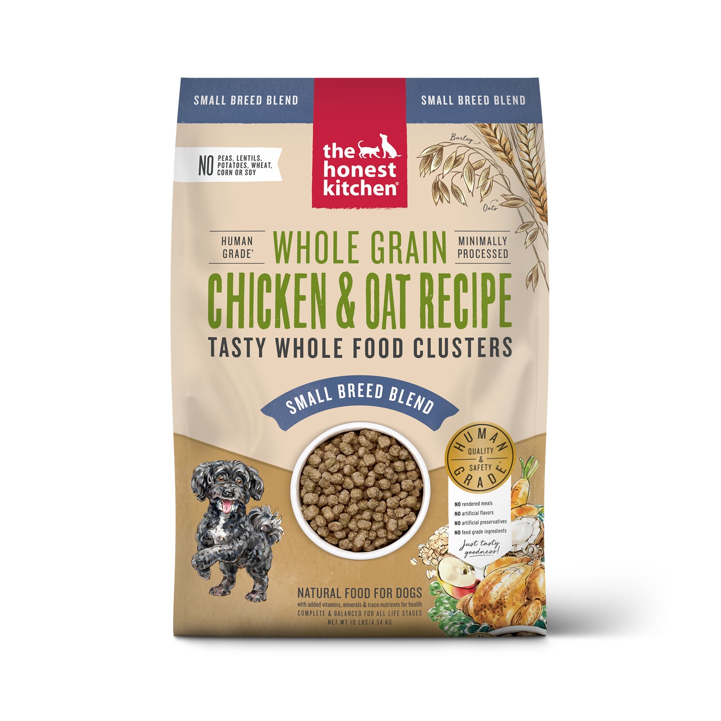 Whole Grain Chicken Clusters for Small Breeds