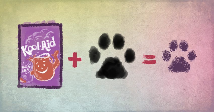 dog safe paw paint