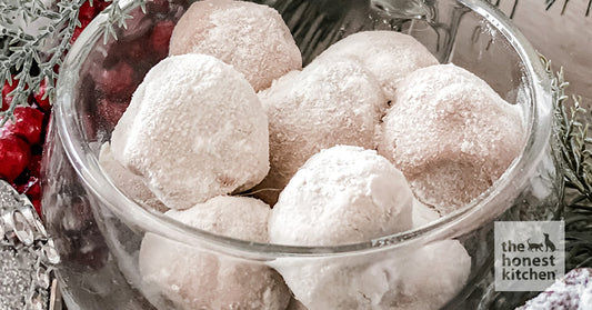 Snowball Bites (No Bake Peanut Butter Dog Treats)