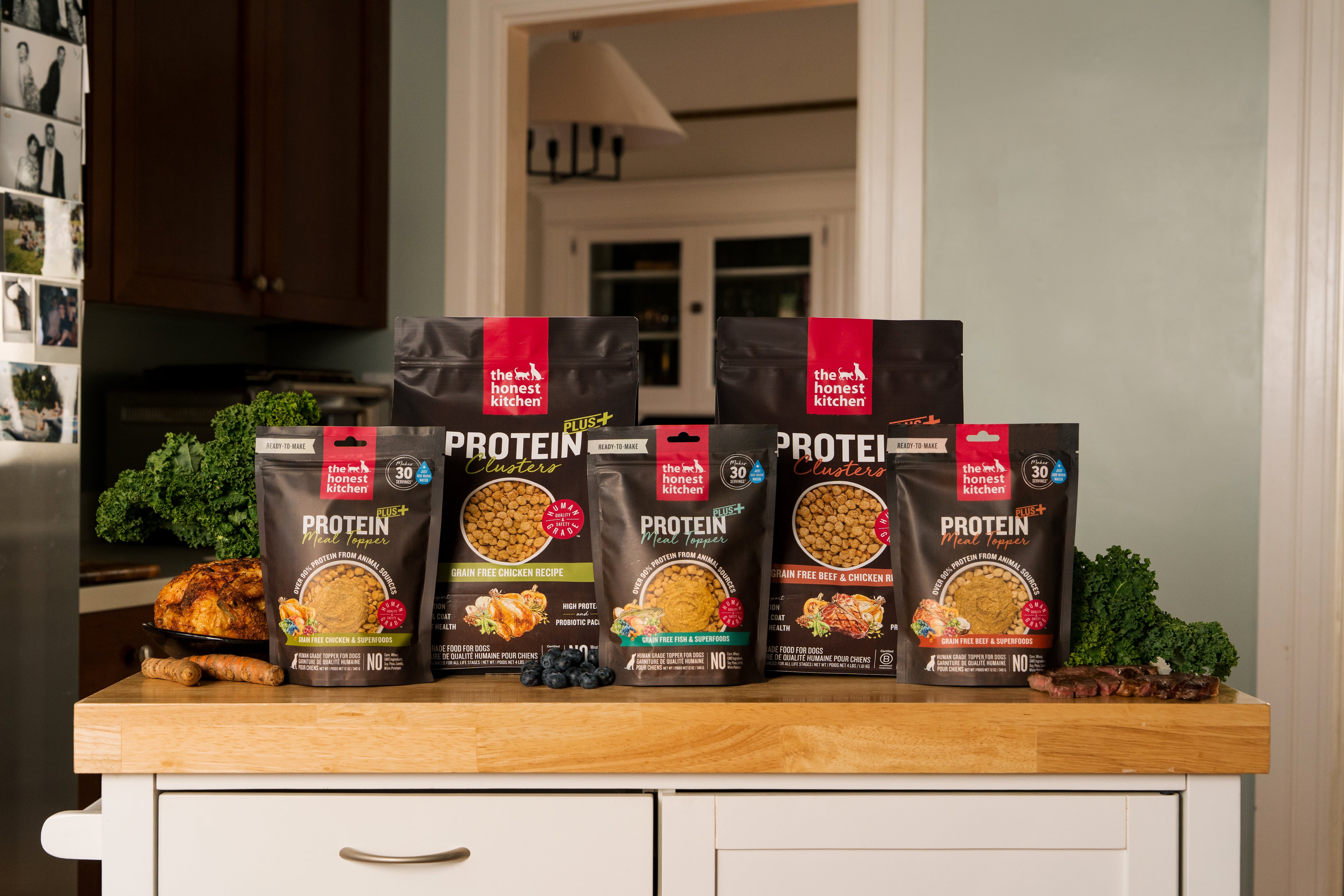 The Honest Kitchen Protein Plus Line Clusters Dry Food and Dehydrated Topper