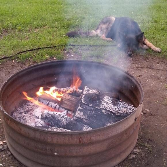 Max's first time camping.