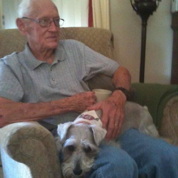 Lucy with Dad ...... always together.