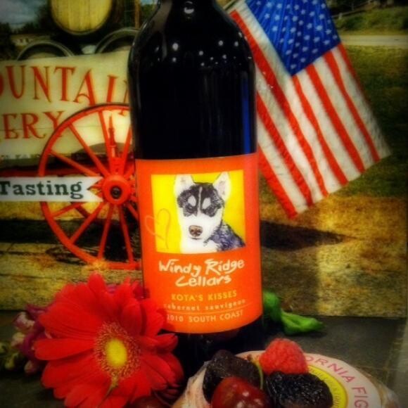Kota has his own bottle of wine. Proceeds go toward his care