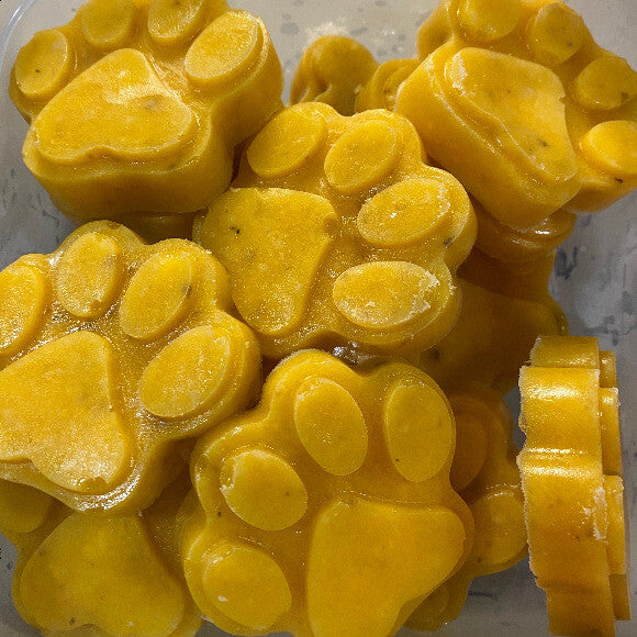 Frozen banana and mango treats, thank you THK 4 the recipe
