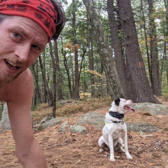 The best running buddy I could ask for... who always pushes me on the trail.