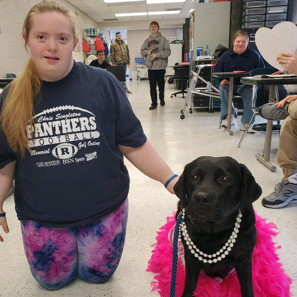 Working with teen-agers at a local high school