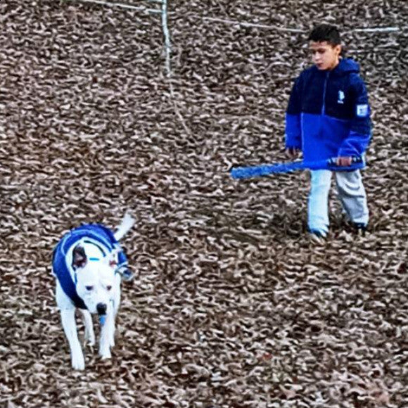 Twinning on a hike with her boy (my little brother), Ethan.