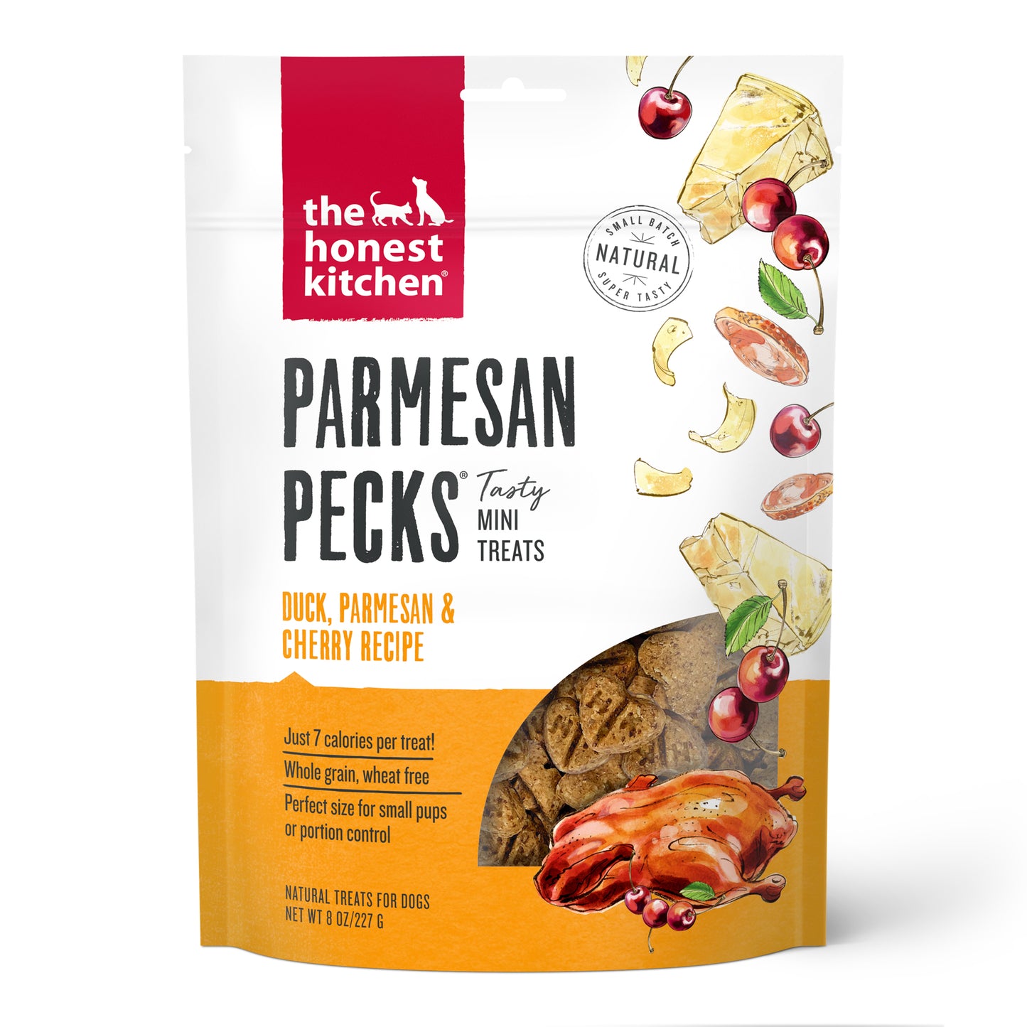 Parmesan Pecks: Duck & Cherry