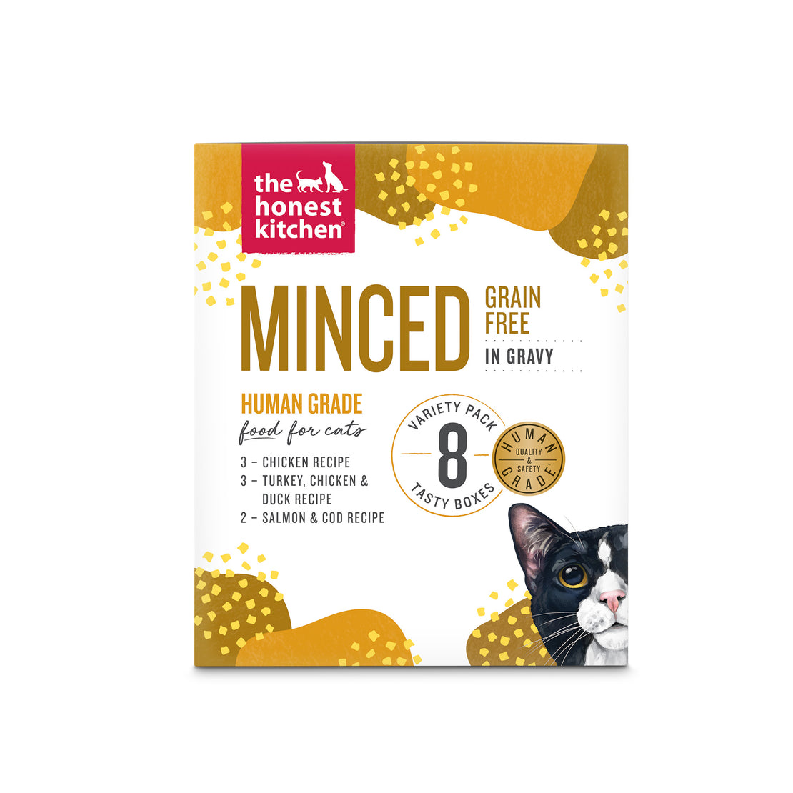 Grain Free Minced in Bone Broth Gravy: Variety Pack