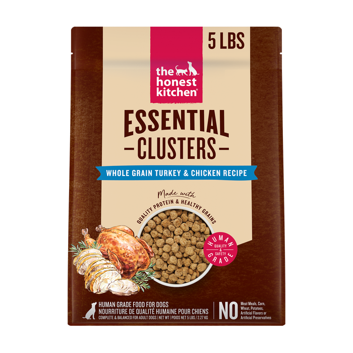 Whole Grain Chicken &amp; Turkey Essential Clusters Dry Dog Food from The Honest Kitchen 