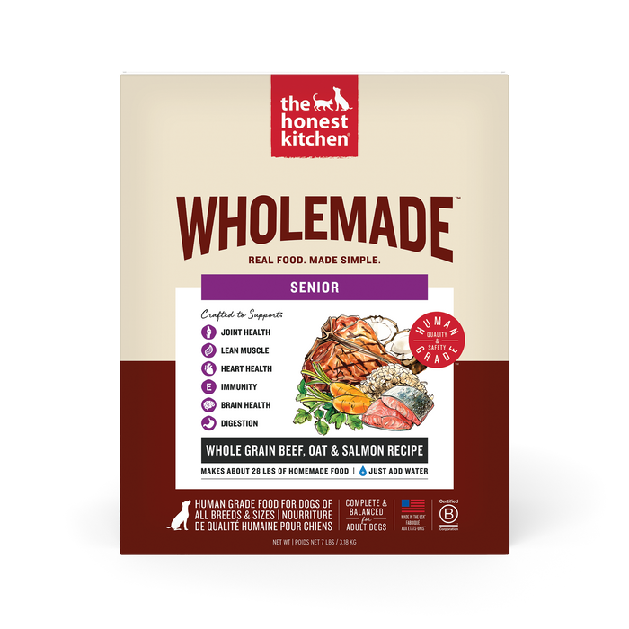 Wholemade Whole Senior Grain Beef, Oat & Salmon Dehydrated
