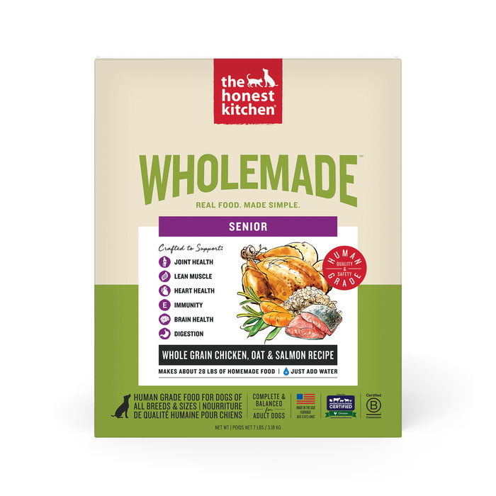 Wholemade Whole Grain Chicken, Oat & Salmon Dehydrated Senior Dog Food
