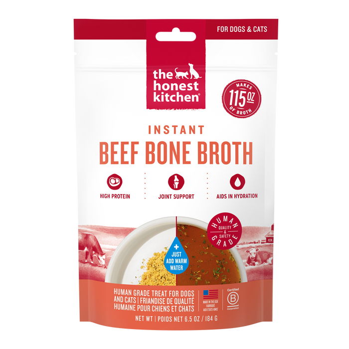 The Honest Kitchen's Instant Beef Bone Broth | Makes 115ounces of broth<br> 