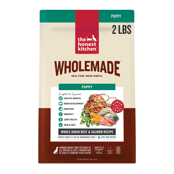 Wholemade Whole Grain Beef & Salmon Dehydrated Puppy Dog Food