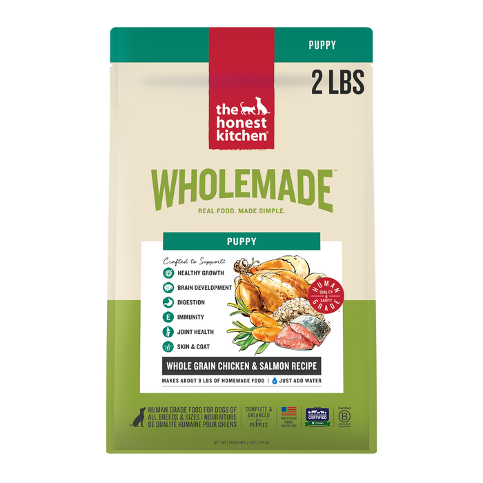 Wholemade Whole Grain Chicken & Salmon Dehydrated Puppy Dog Food