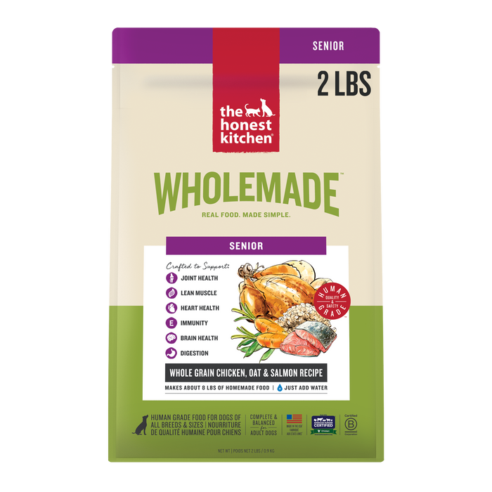 Wholemade Whole Grain Chicken, Oat & Salmon Dehydrated Senior Dog Food