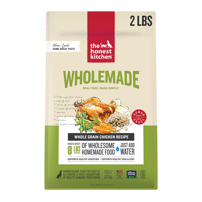 Wholemade Dehydrated Dog Food from The Honest Kitchen Whole Grain Chicken Recipe 
