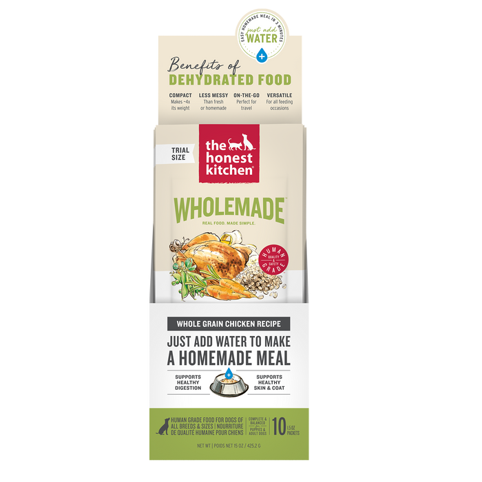 Wholemade Dehydrated Dog Food from The Honest Kitchen Whole Grain Chicken Recipe from The Honest Kitchen 