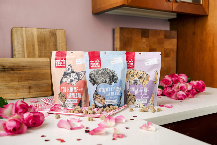 Valentine's Parmesan Pecks: Beef & Blueberry