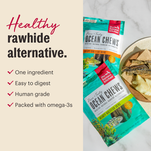 Ocean Chews Crispy Cod Fish Skins Beams