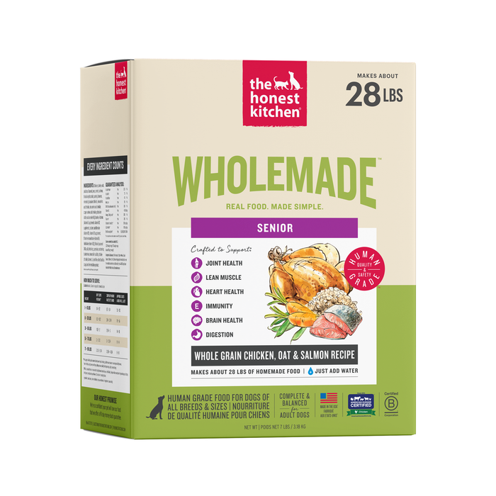 Wholemade Whole Grain Chicken, Oat & Salmon Dehydrated Senior Dog Food