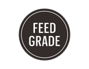 Circular logo with 'FEED GRADE' text on a white background