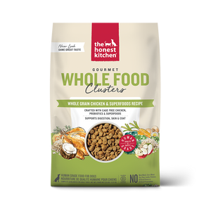 The Honest Kitchen Whole Food Clusters Whole Grain Chicken &amp; Superfoods Recipe Human Grade Dry Dog Food 