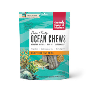 Ocean Chews Crispy Cod Fish Skins Beams