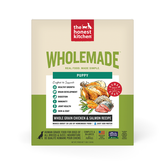Wholemade Whole Grain Chicken & Salmon Dehydrated Puppy Dog Food