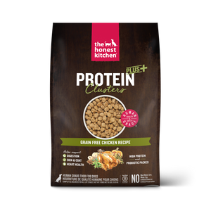 The Honest Kitchen Protein Plus+ Clusters Grain Free Chicken Recipe | High Protein Human Grade Dry Dog Food