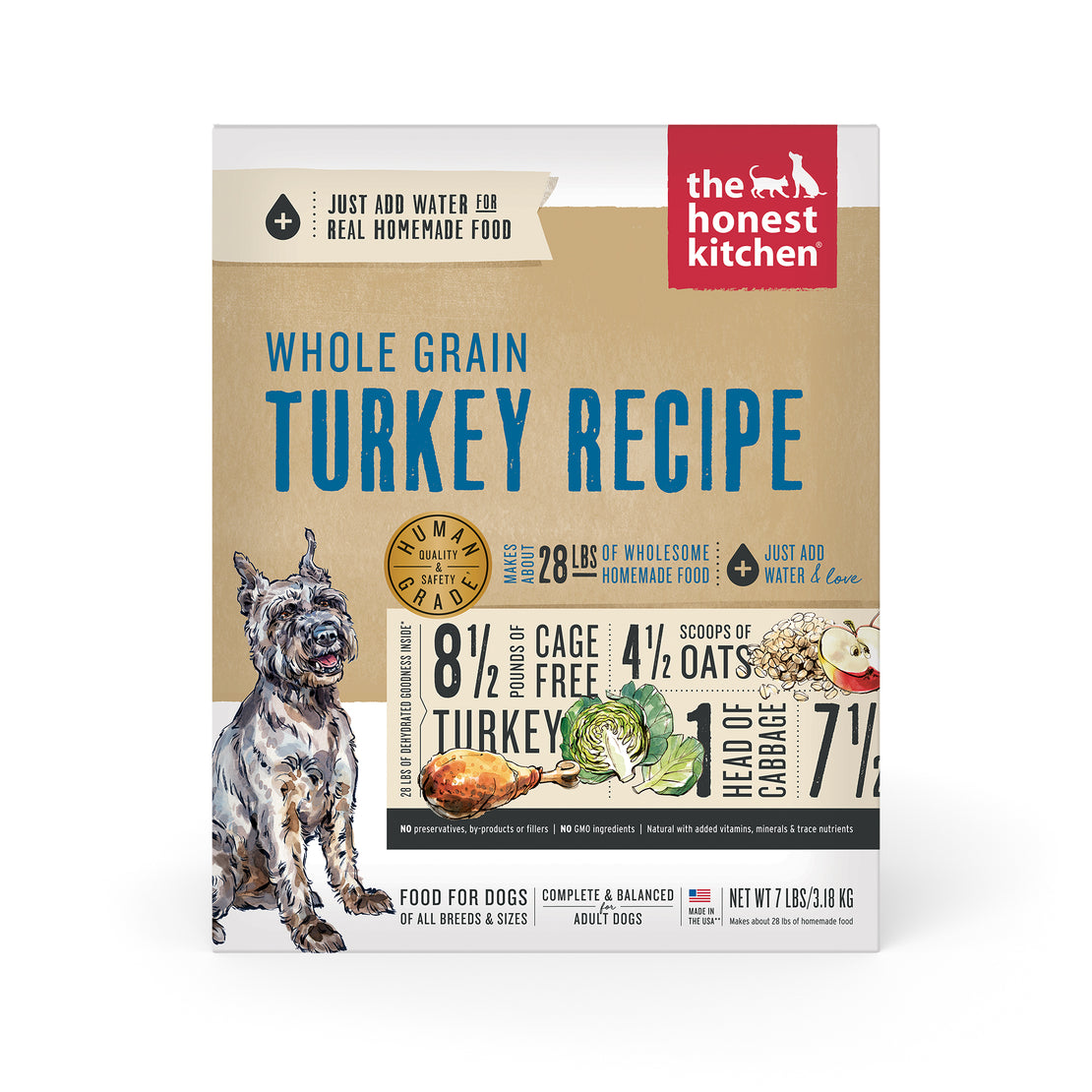 Dehydrated Whole Grain Turkey
