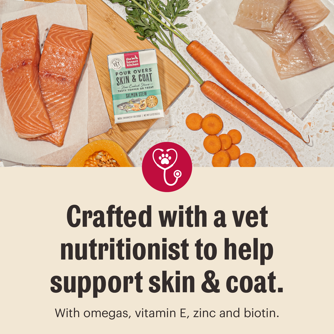 Skin &amp; Coat Pour Overs Dog Food Toppers