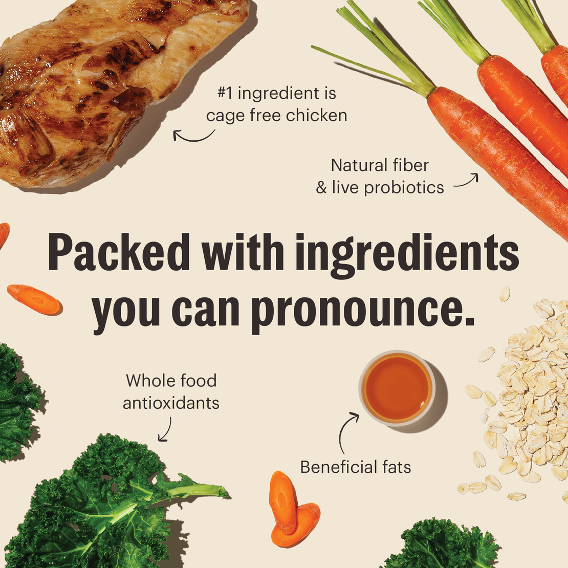 Whole Grain Chicken Whole Food Clusters for Small Breeds