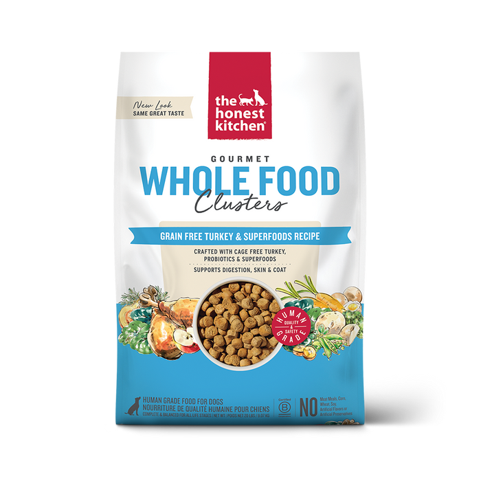 The Honest Kitchen Grain Free Turkey Whole Food Clusters Dry Dog Food