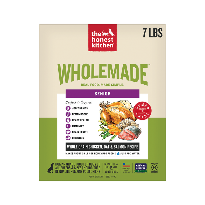 Wholemade Whole Grain Chicken, Oat & Salmon Dehydrated Senior Dog Food