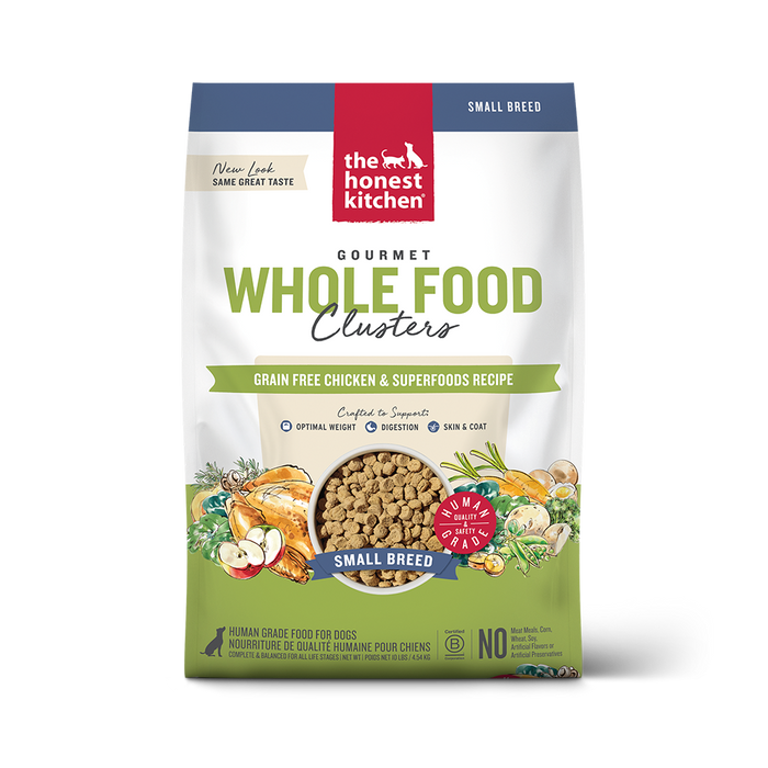 The Honest Kitchen Grain Free Chicken Whole Food Clusters Small Breed Dry Dog Food