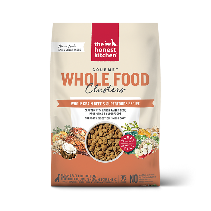 The Honest Kitchen Whole Grain Beef & Oat Whole Food Clusters Dry Dog Food
