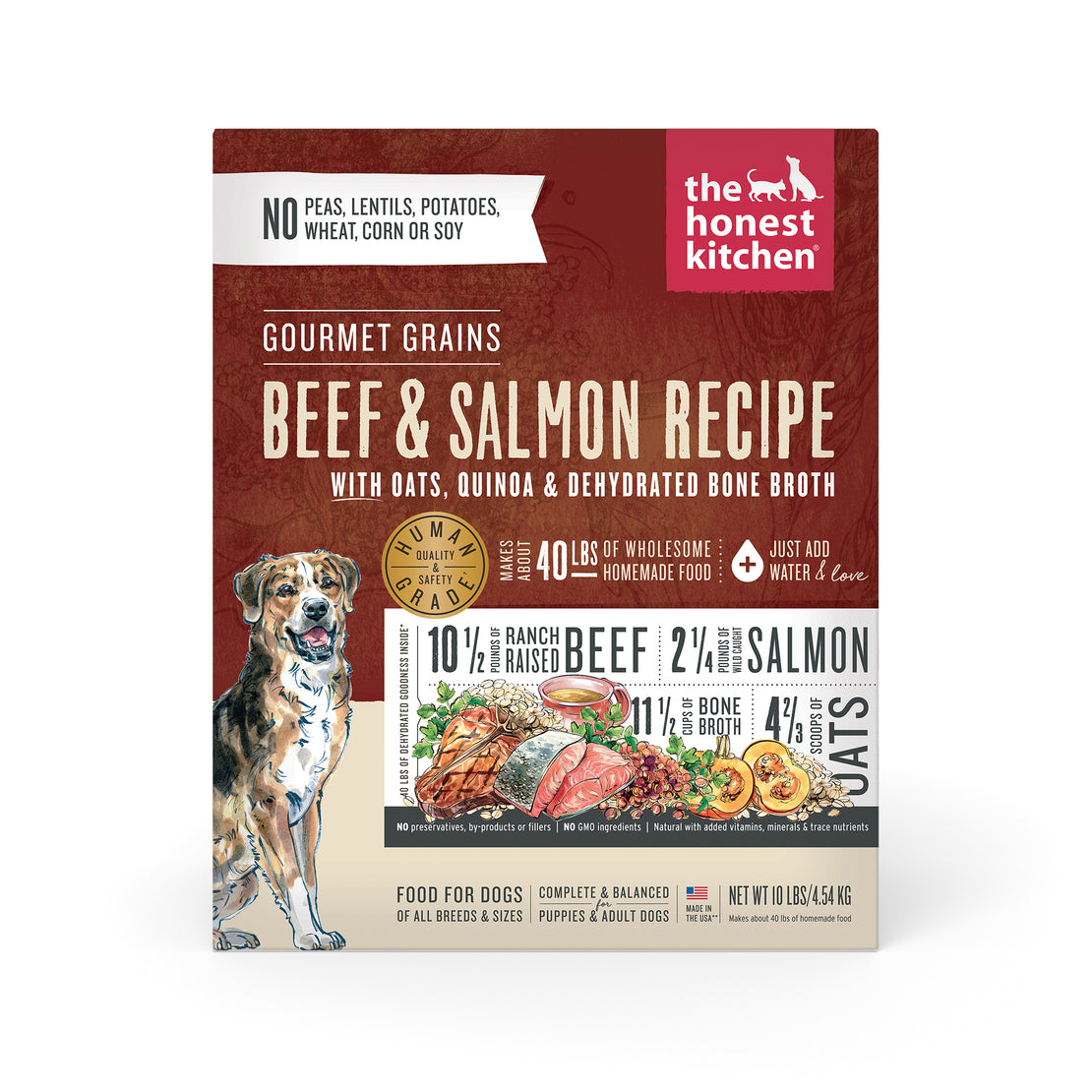 Dehydrated Gourmet Grain Beef & Salmon