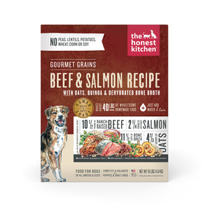 Dehydrated Gourmet Grain Beef & Salmon